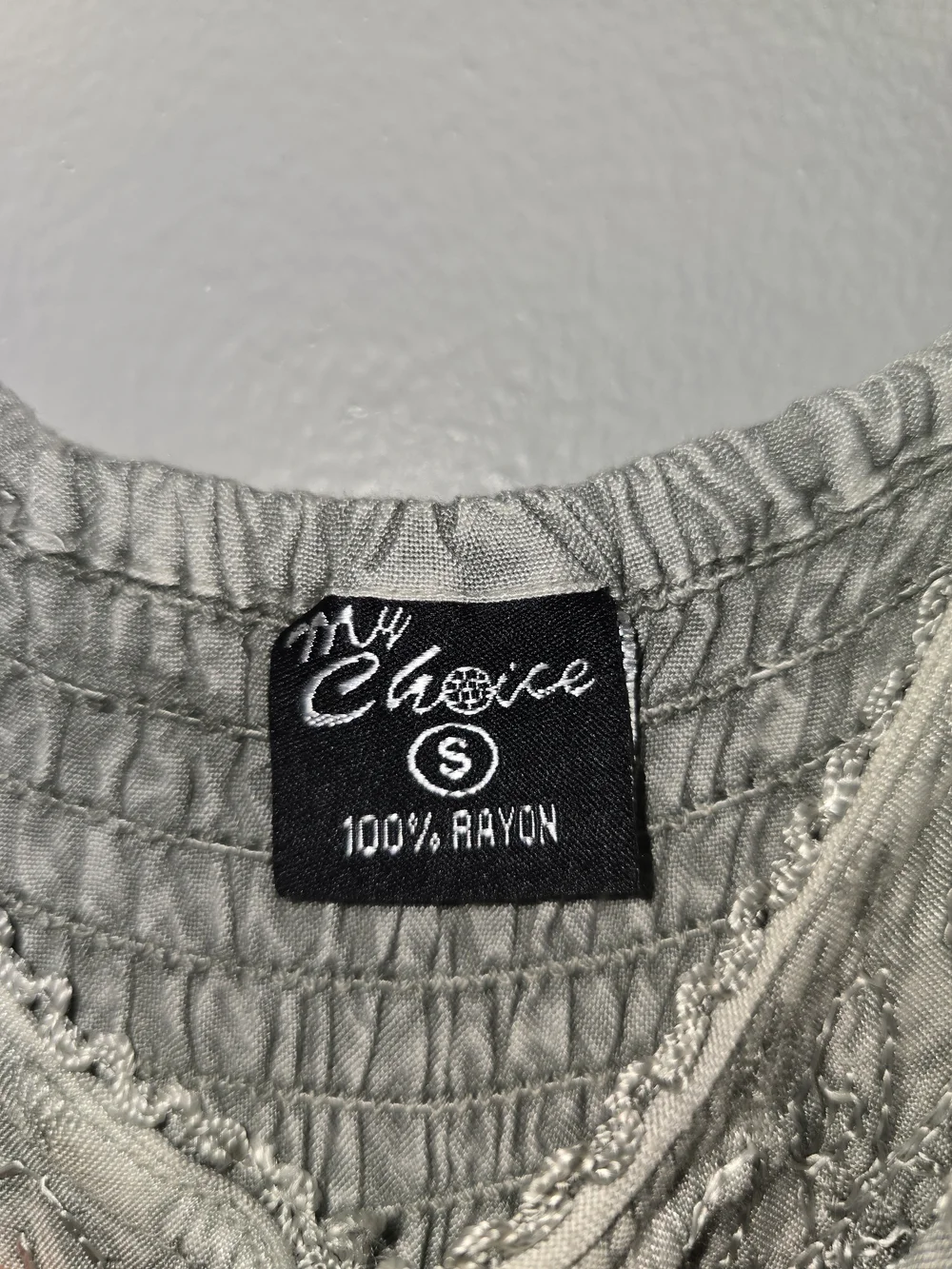 Boho Embroidered Handkerchief-Hem Dress - Picture 3 of 4